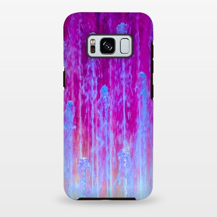 Galaxy S8 plus StrongFit Pink blue abstract  by Winston