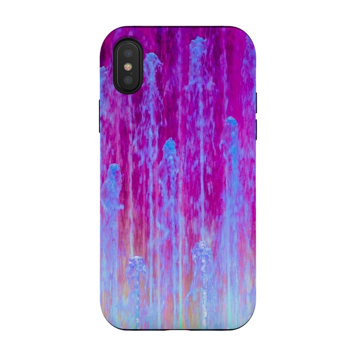 iPhone Xs / X StrongFit Pink blue abstract  by Winston