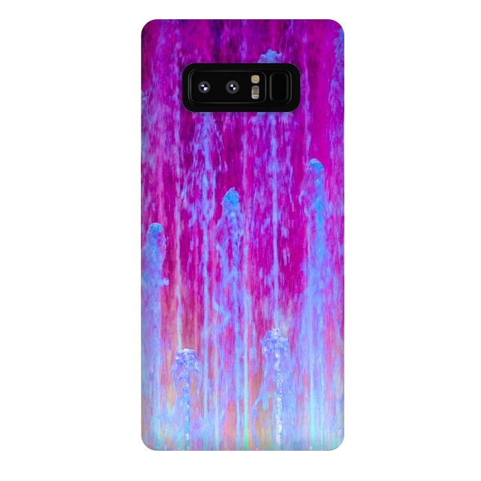 Galaxy Note 8 StrongFit Pink blue abstract  by Winston