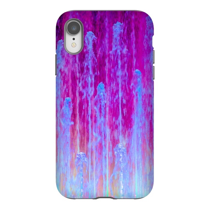 iPhone Xr StrongFit Pink blue abstract  by Winston