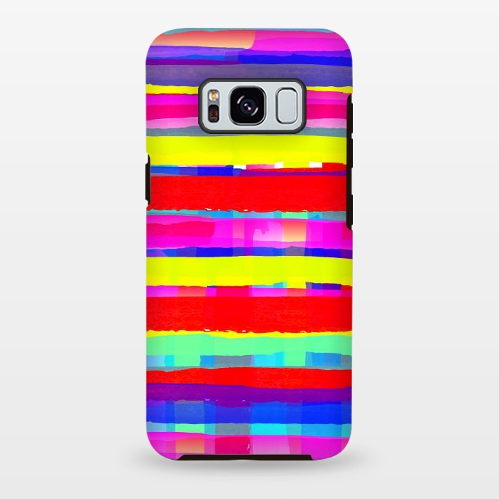 Galaxy S8 plus StrongFit Multicolor watercolour style design by Josie