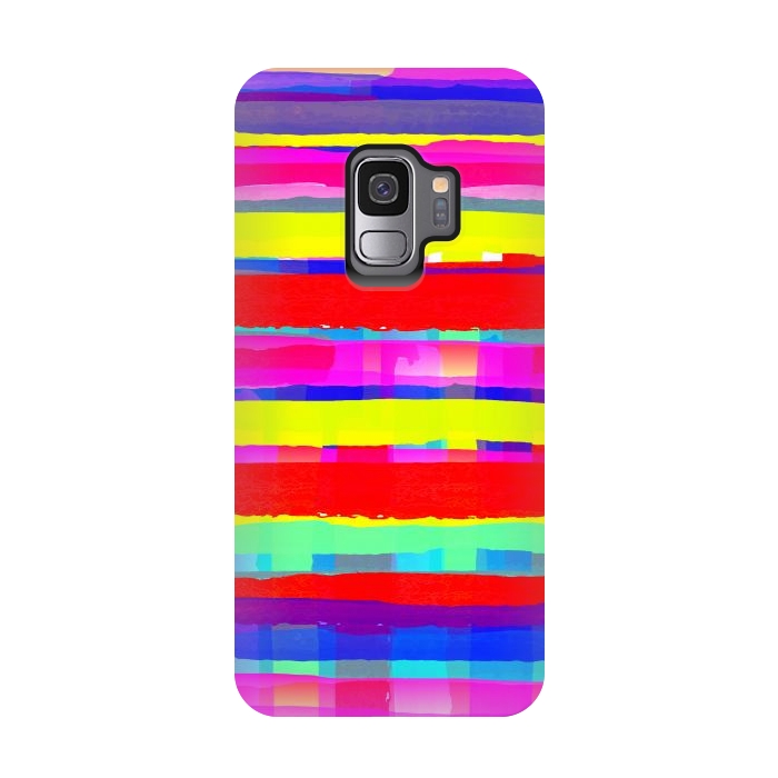 Galaxy S9 StrongFit Multicolor watercolour style design by Josie