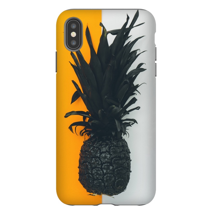 iPhone Xs Max StrongFit Black pineapple  by Winston