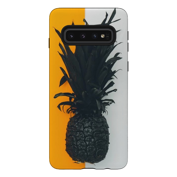 Galaxy S10 StrongFit Black pineapple  by Winston