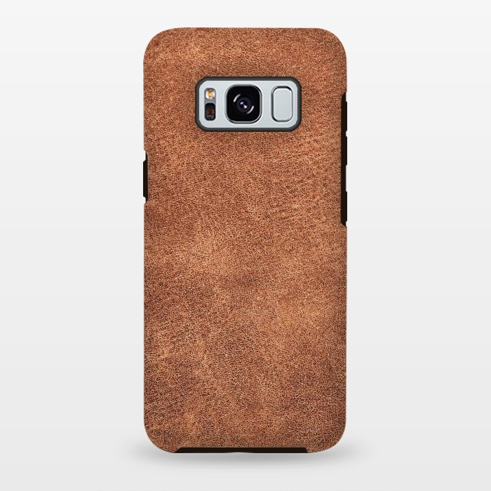 Galaxy S8 plus StrongFit Brown leather texture  by Winston
