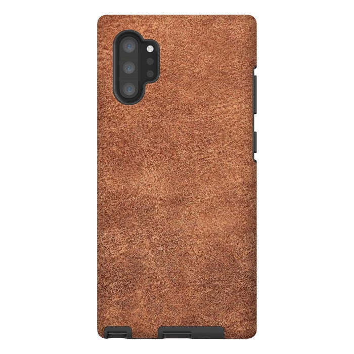 Galaxy Note 10 plus StrongFit Brown leather texture  by Winston