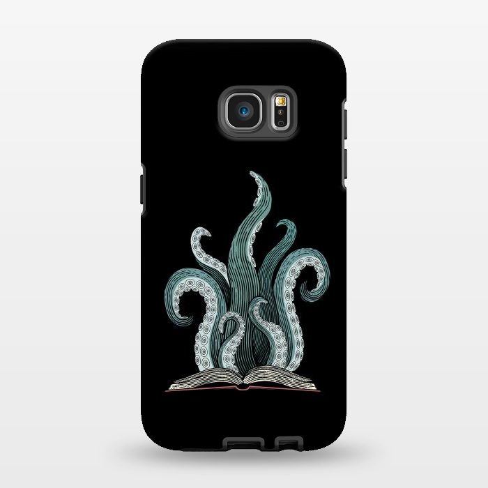 Galaxy S7 EDGE StrongFit tentacle book by Laura Nagel