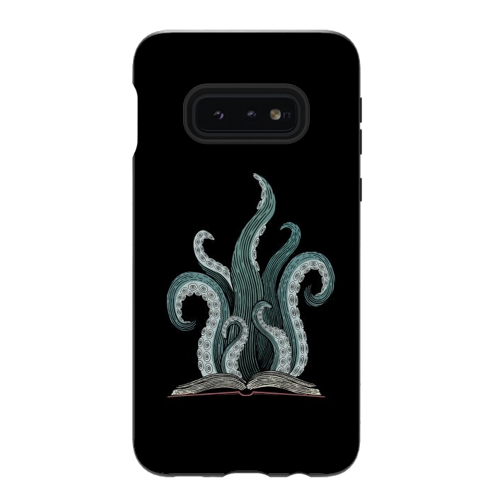 Galaxy S10e StrongFit tentacle book by Laura Nagel