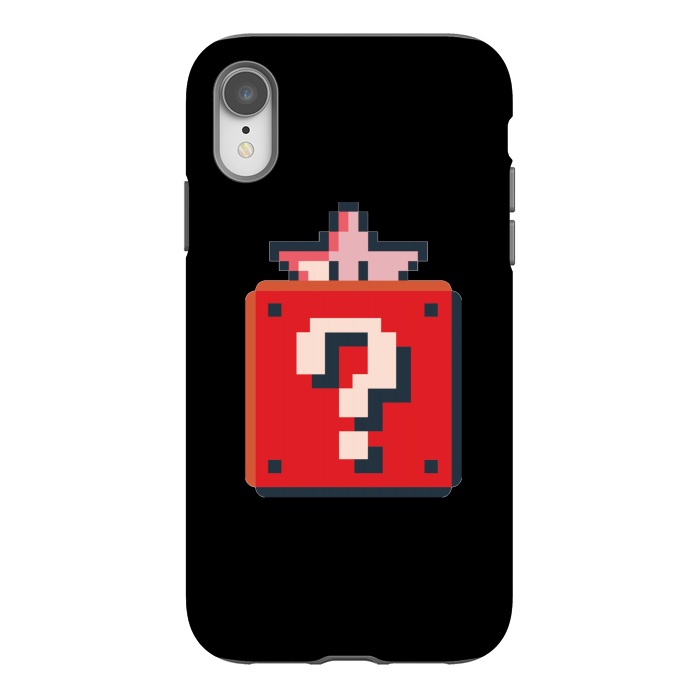 iPhone Xr StrongFit Pixelated Mario Star by Winston