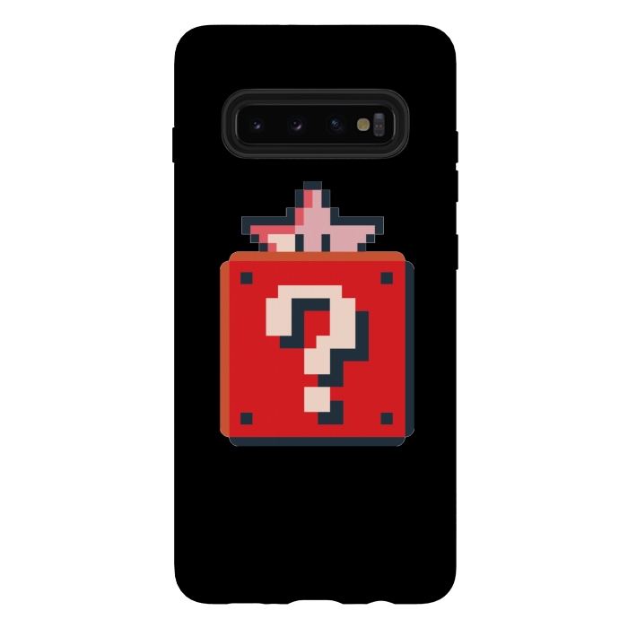 Galaxy S10 plus StrongFit Pixelated Mario Star by Winston