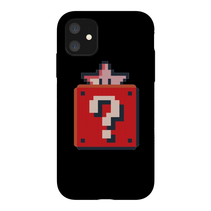 iPhone 11 StrongFit Pixelated Mario Star by Winston