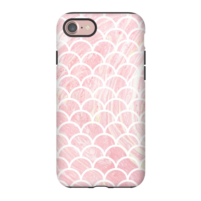iPhone 7 StrongFit Pink marble by Julia Badeeva