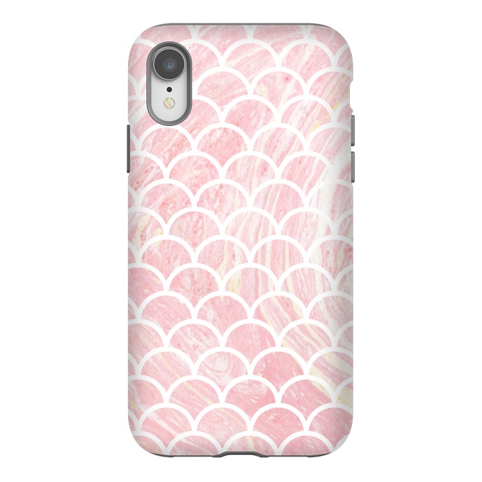iPhone Xr StrongFit Pink marble by Julia Badeeva