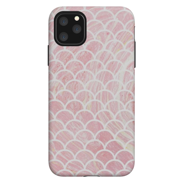 iPhone 11 Pro Max StrongFit Pink marble by Julia Badeeva
