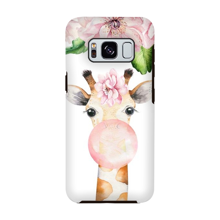 Galaxy S8 StrongFit Flower Giraffe With Chewing gum by  Utart