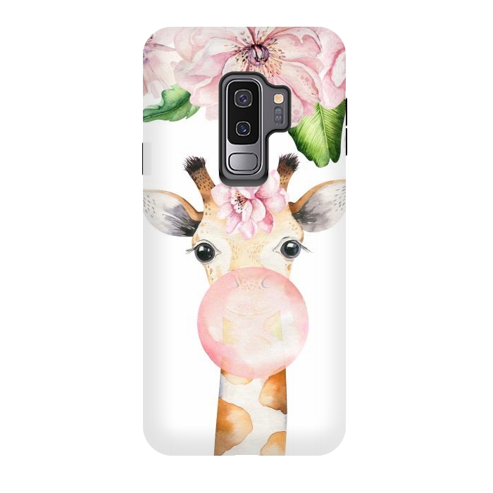 Galaxy S9 plus StrongFit Flower Giraffe With Chewing gum by  Utart