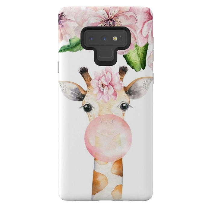 Galaxy Note 9 StrongFit Flower Giraffe With Chewing gum by  Utart