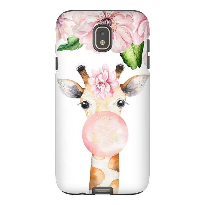 Galaxy J7 StrongFit Flower Giraffe With Chewing gum by  Utart