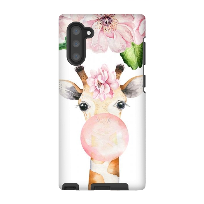 Galaxy Note 10 StrongFit Flower Giraffe With Chewing gum by  Utart