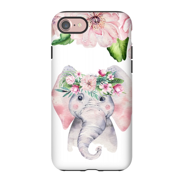 iPhone 7 StrongFit Flower Elephant by  Utart