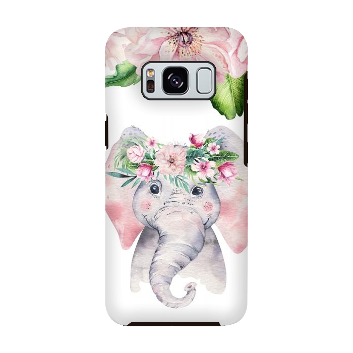 Galaxy S8 StrongFit Flower Elephant by  Utart