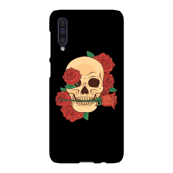 Galaxy A50 SlimFit RED ROSE SKULL BABY by MALLIKA
