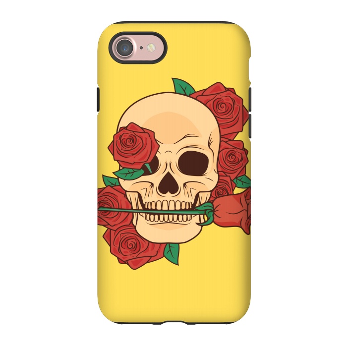 iPhone 7 StrongFit RED ROSE SKULL BABY by MALLIKA