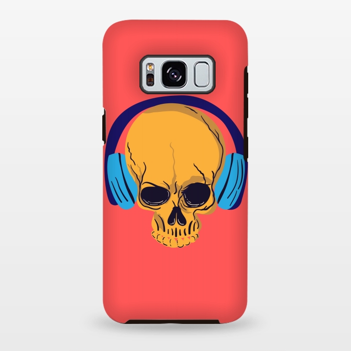 Galaxy S8 plus StrongFit headphone skull by MALLIKA