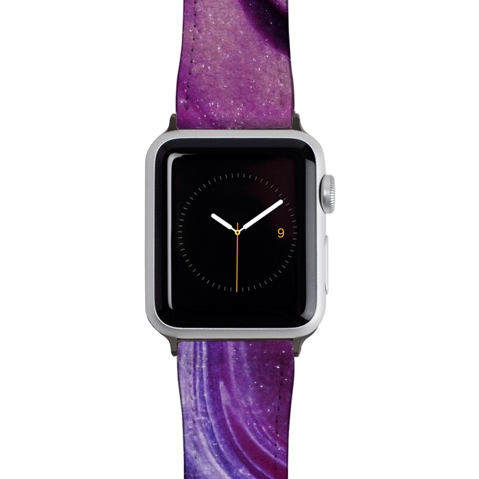 Watch 38mm / 40mm Strap PU leather Abstract purple  by Winston