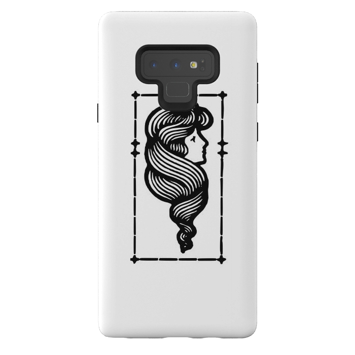 Galaxy Note 9 StrongFit Swirly hair  by Winston