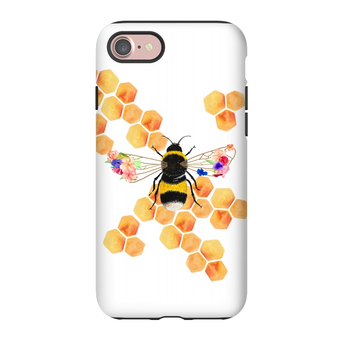 iPhone 7 StrongFit Floral Honeycomb  by Amaya Brydon