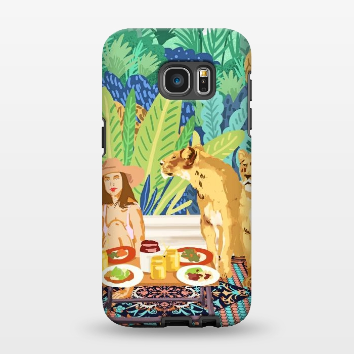 Galaxy S7 EDGE StrongFit Jungle Breakfast by Uma Prabhakar Gokhale