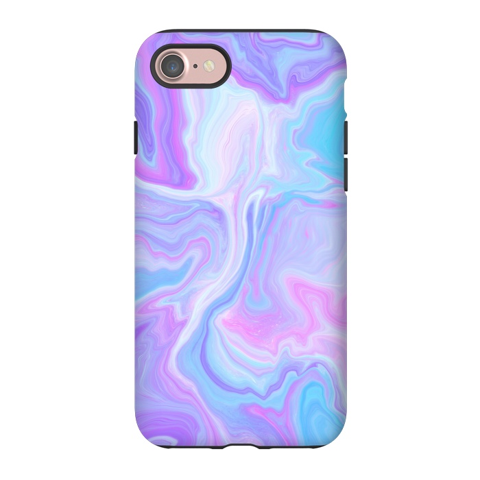 iPhone 7 StrongFit Blue pink purple marble by Jms
