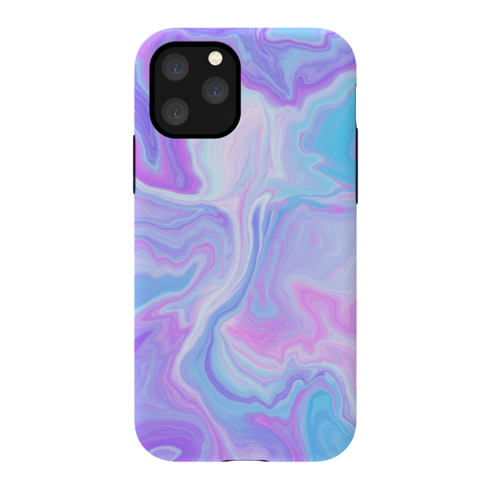 iPhone 11 Pro StrongFit Blue pink purple marble by Jms