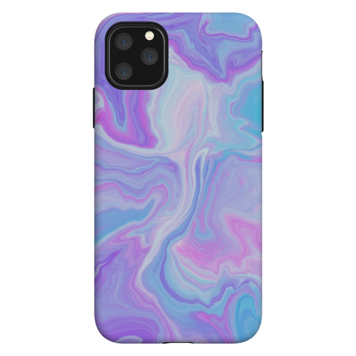 iPhone 11 Pro Max StrongFit Blue pink purple marble by Jms