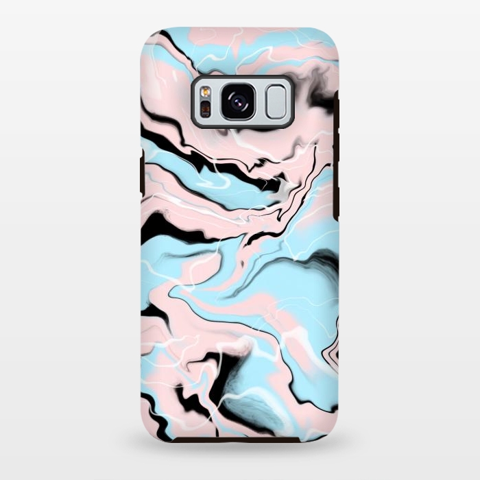 Galaxy S8 plus StrongFit Marble blue peach by Jms
