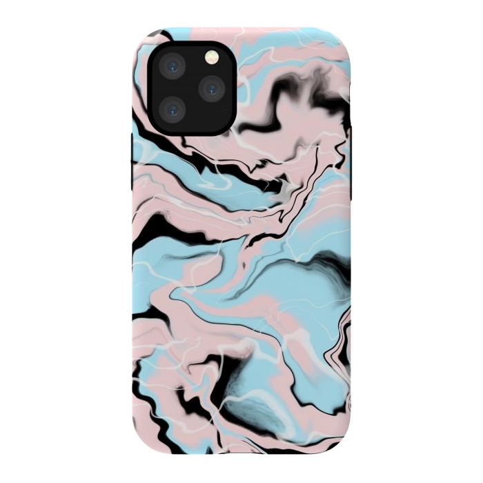 iPhone 11 Pro StrongFit Marble blue peach by Jms