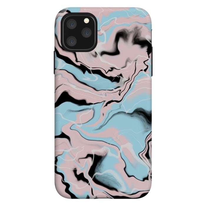 iPhone 11 Pro Max StrongFit Marble blue peach by Jms