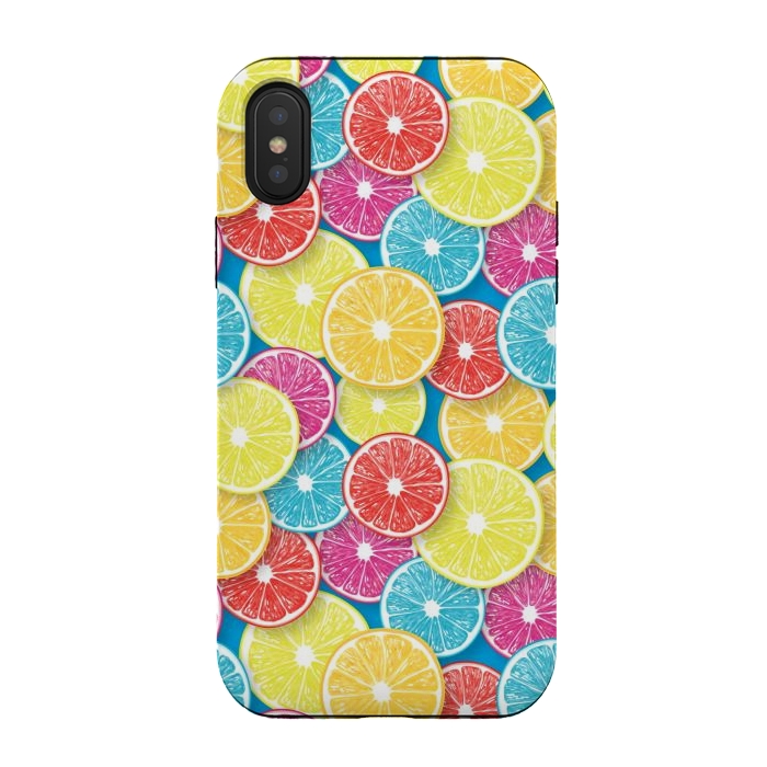 iPhone Xs / X StrongFit Citrus fruit slices by Katerina Kirilova