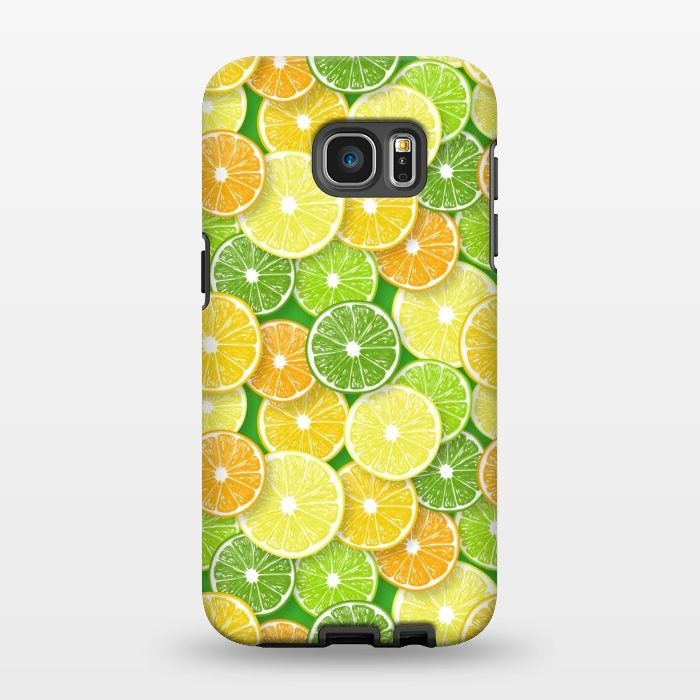 Galaxy S7 EDGE StrongFit Citrus fruit slices 2 by Katerina Kirilova