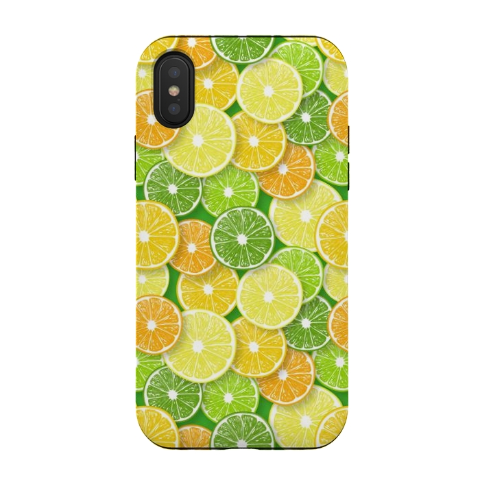 iPhone Xs / X StrongFit Citrus fruit slices 2 by Katerina Kirilova