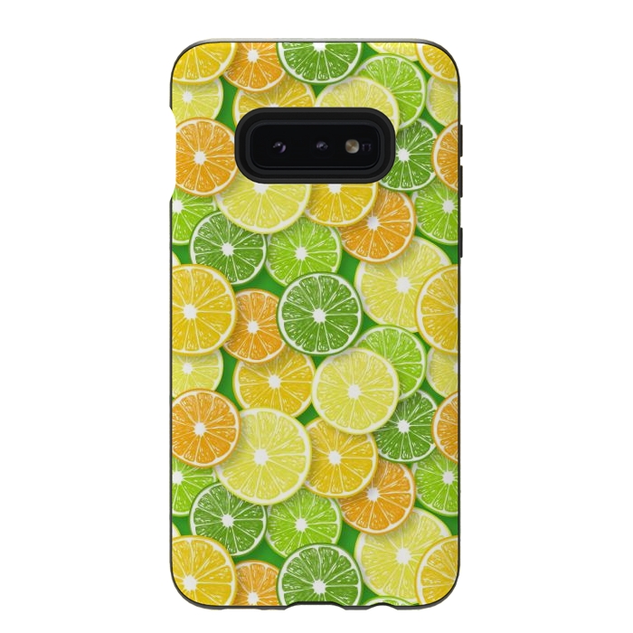 Galaxy S10e StrongFit Citrus fruit slices 2 by Katerina Kirilova