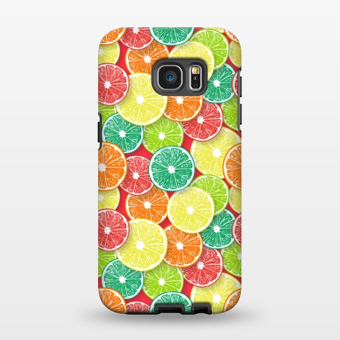 Galaxy S7 EDGE StrongFit Citrus fruit slices 3 by Katerina Kirilova