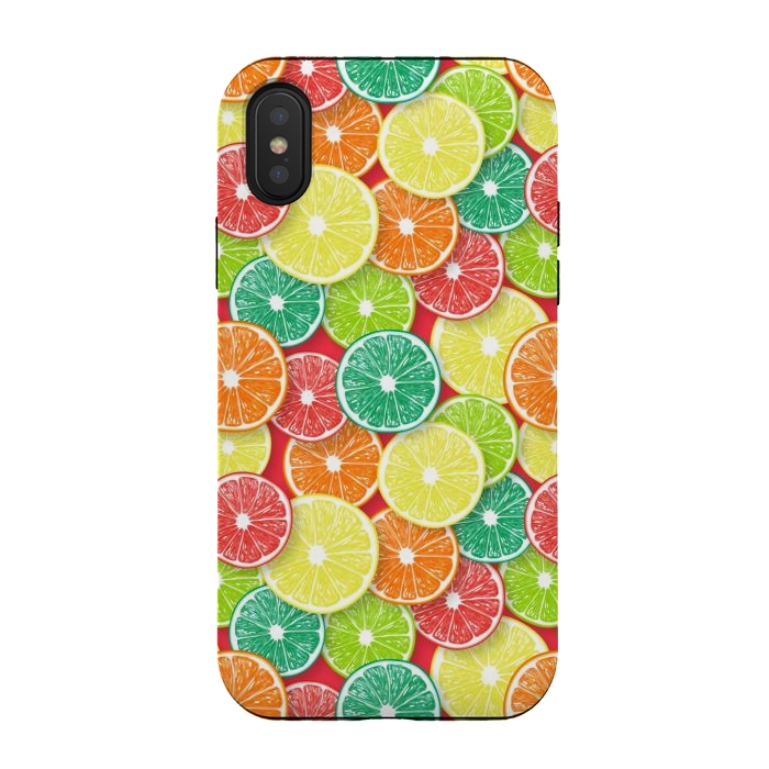 iPhone Xs / X StrongFit Citrus fruit slices 3 by Katerina Kirilova
