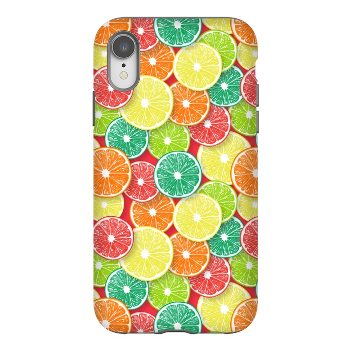 iPhone Xr StrongFit Citrus fruit slices 3 by Katerina Kirilova