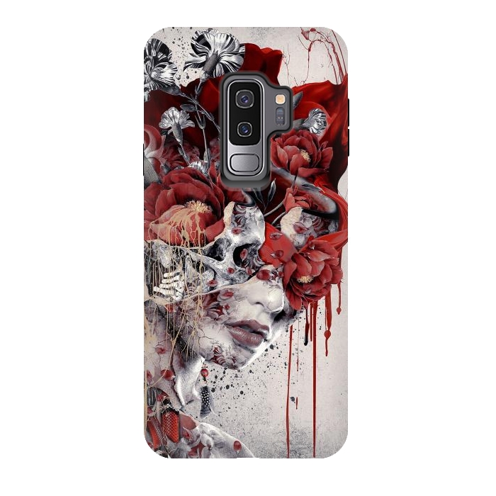 Galaxy S9 plus StrongFit Queen of Skulls by Riza Peker