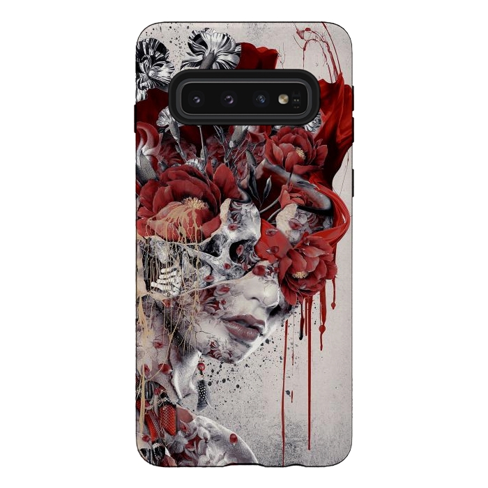 Galaxy S10 StrongFit Queen of Skulls by Riza Peker