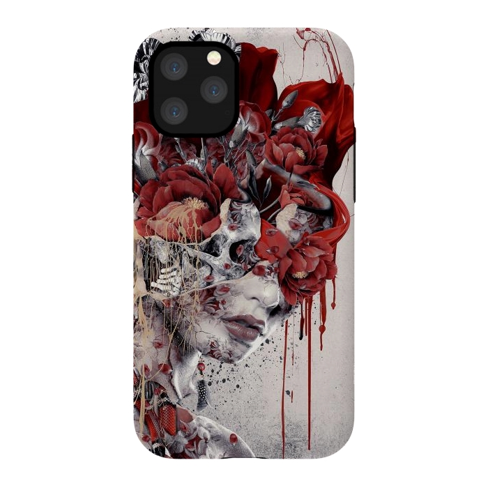 iPhone 11 Pro StrongFit Queen of Skulls by Riza Peker