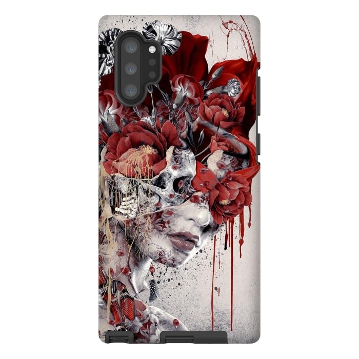 Galaxy Note 10 plus StrongFit Queen of Skulls by Riza Peker