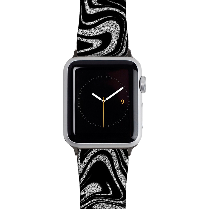 Watch 38mm / 40mm Strap PU leather Black & white print by Jms